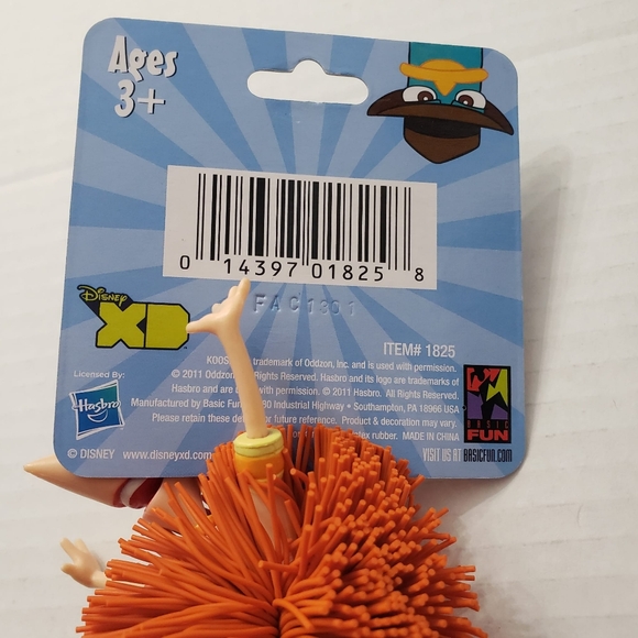 Disney Phineas and Ferb Perry The Platypus, Phimeas And Ferb Koosh Ball 2011 New - Picture 5 of 5